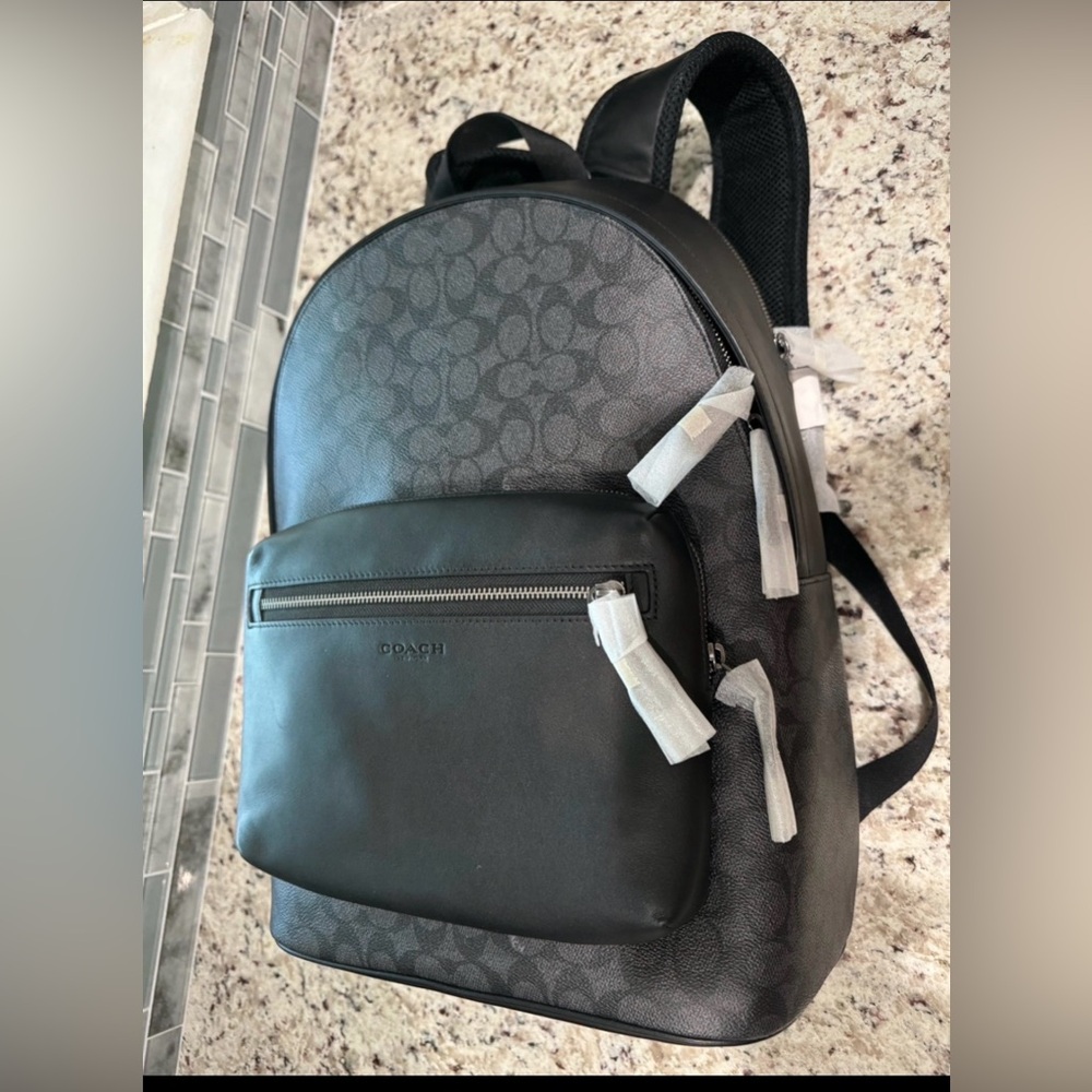 🆕Coach Black unisex Backpack - Picture 2 of 14